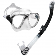 Cressi Big Eyes Evo Crystal Mask & Alpha Ultra Dry Set