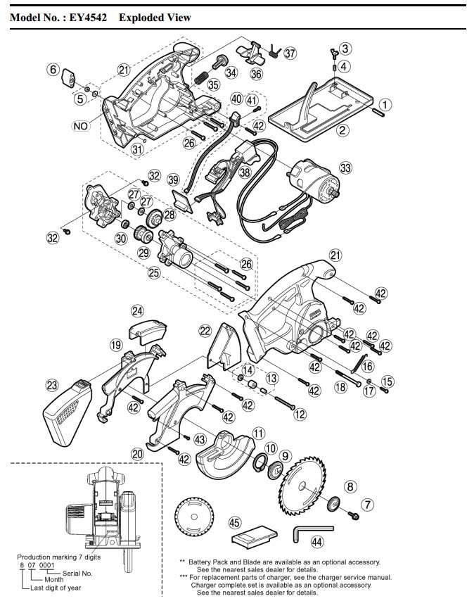 Panasonic EY4542 LOCK BUTTON SPRING WEY3500K0196 Spare Part