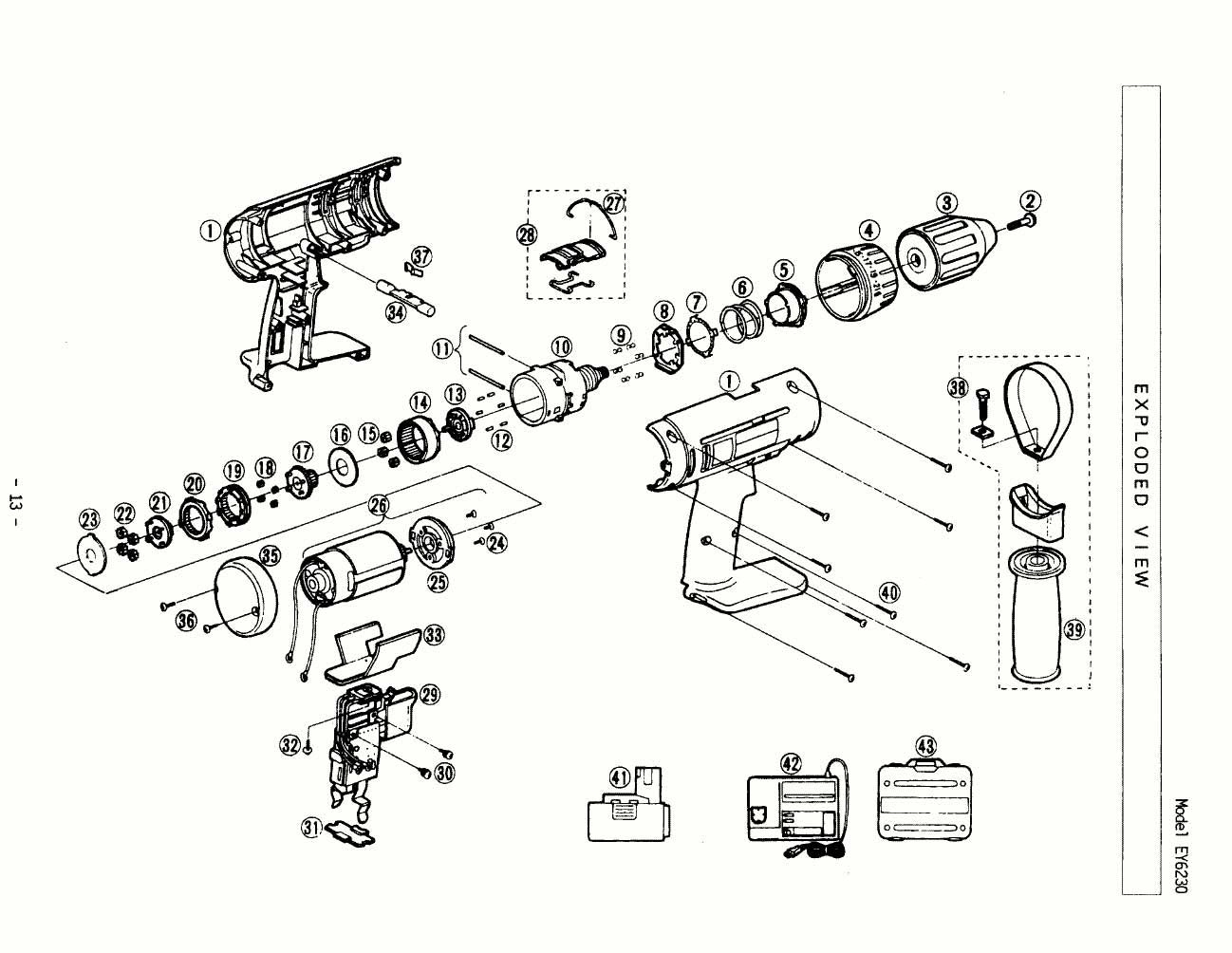 Panasonic EY6230 TAPPING SCREW WEY6230K9218 Spare Part