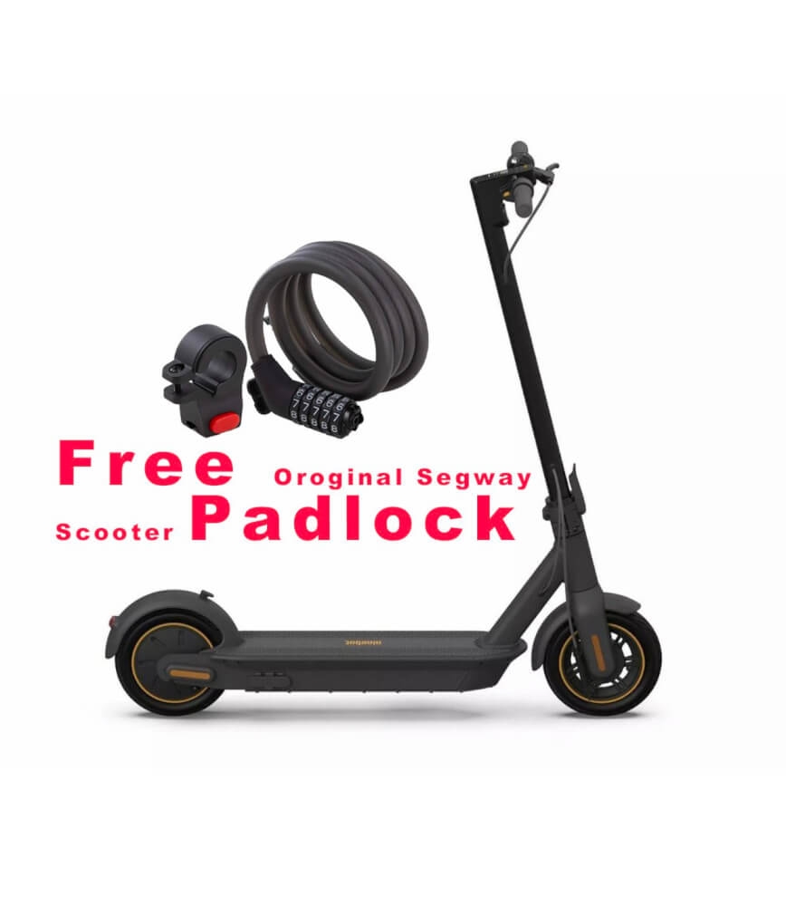 Segway Ninebot MAX G30 E-Scooter – Free Padlock & UK Plug – Edinco