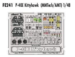 Eduard 1/48 P-40E Kittyhawk PRE-PAINTED IN COLOUR – # FE241 – Model Hobbies