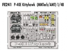 Eduard 1/48 P-40E Kittyhawk PRE-PAINTED IN COLOUR – # FE241 – Model Hobbies