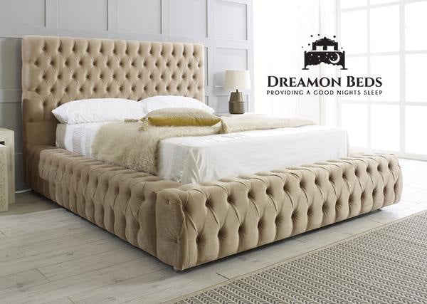 Royce Ambassador Bed Frame – Endless Customisation – Choice Of 25 Colours & Materials – Dreamon Beds