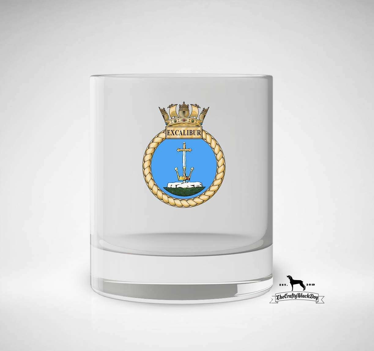 HMS Excalibur – Tumbler – Pair – Crafty Black Dog