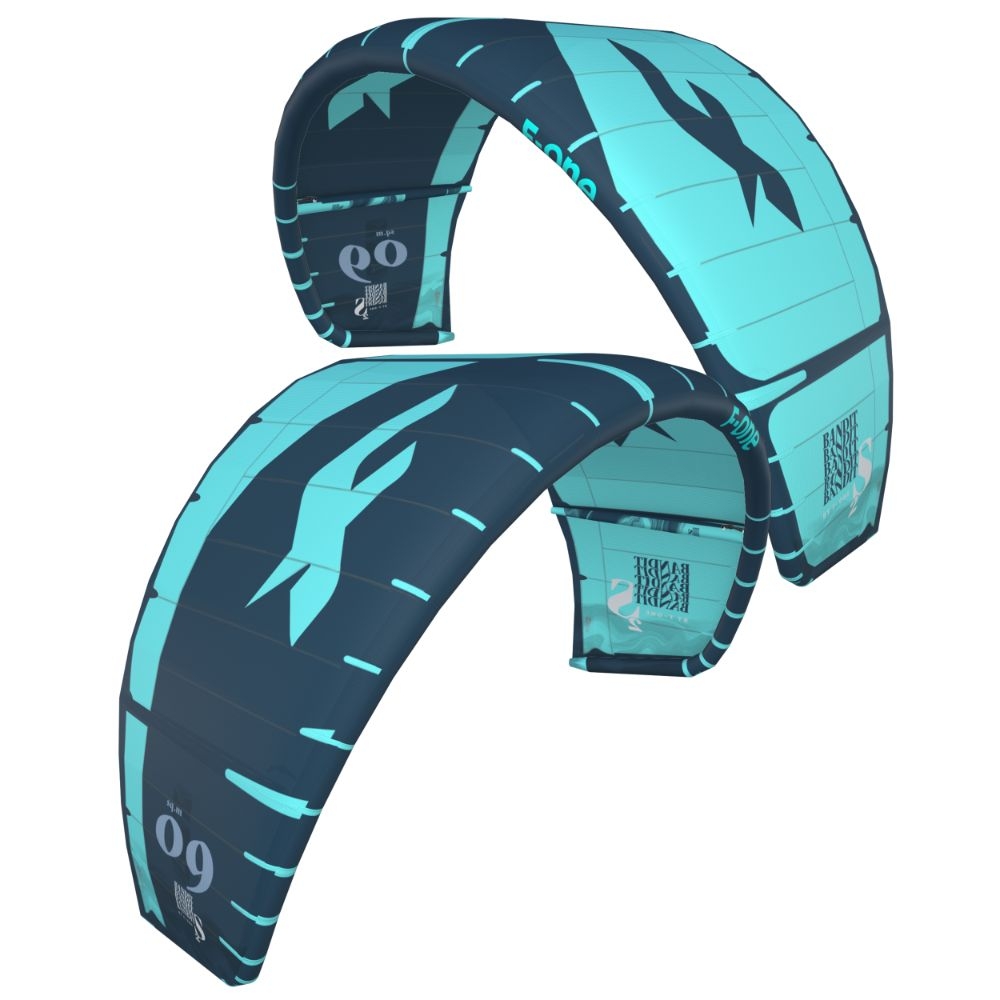 F-One Bandit S2 – 9 Metre – Glacier/Slate – The Foiling Collective