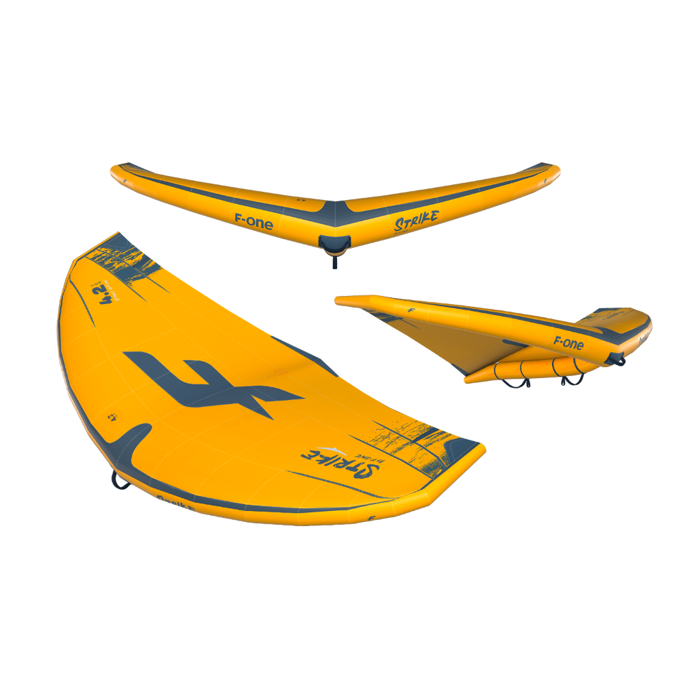 F-One Strike Wing – 4.2 Metre – Mango/Slate – The Foiling Collective