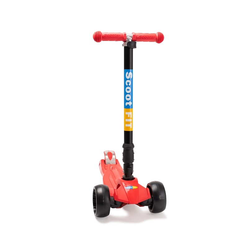 Formula 1 Kids 3 Wheel Scooter – Red – Adjustable Size Children’s Scooter – Scoot Fit