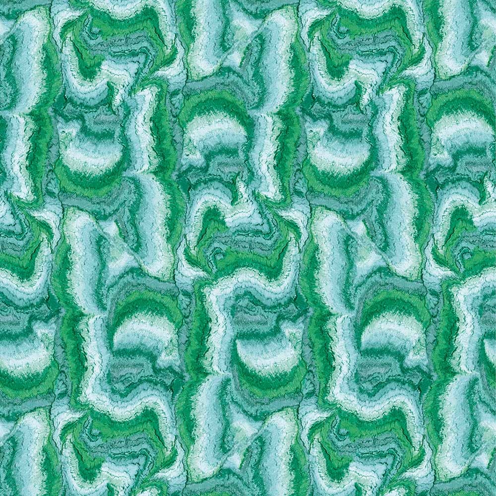 FEATHR – Pastel Powder Wallpaper – Vivid Green – Blue / Green – 150g Non-Woven  – 50cm x 10 m Meters