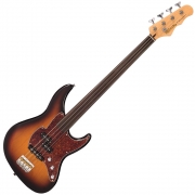 Fret-King Black Label Perception Fretless Bass – Original Classic Burst