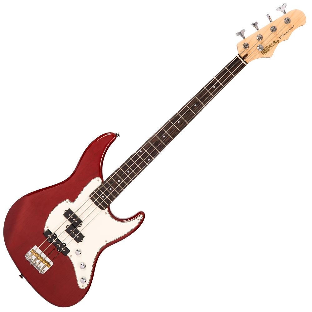 Fret-King Black Label Perception Bass – Thru Red