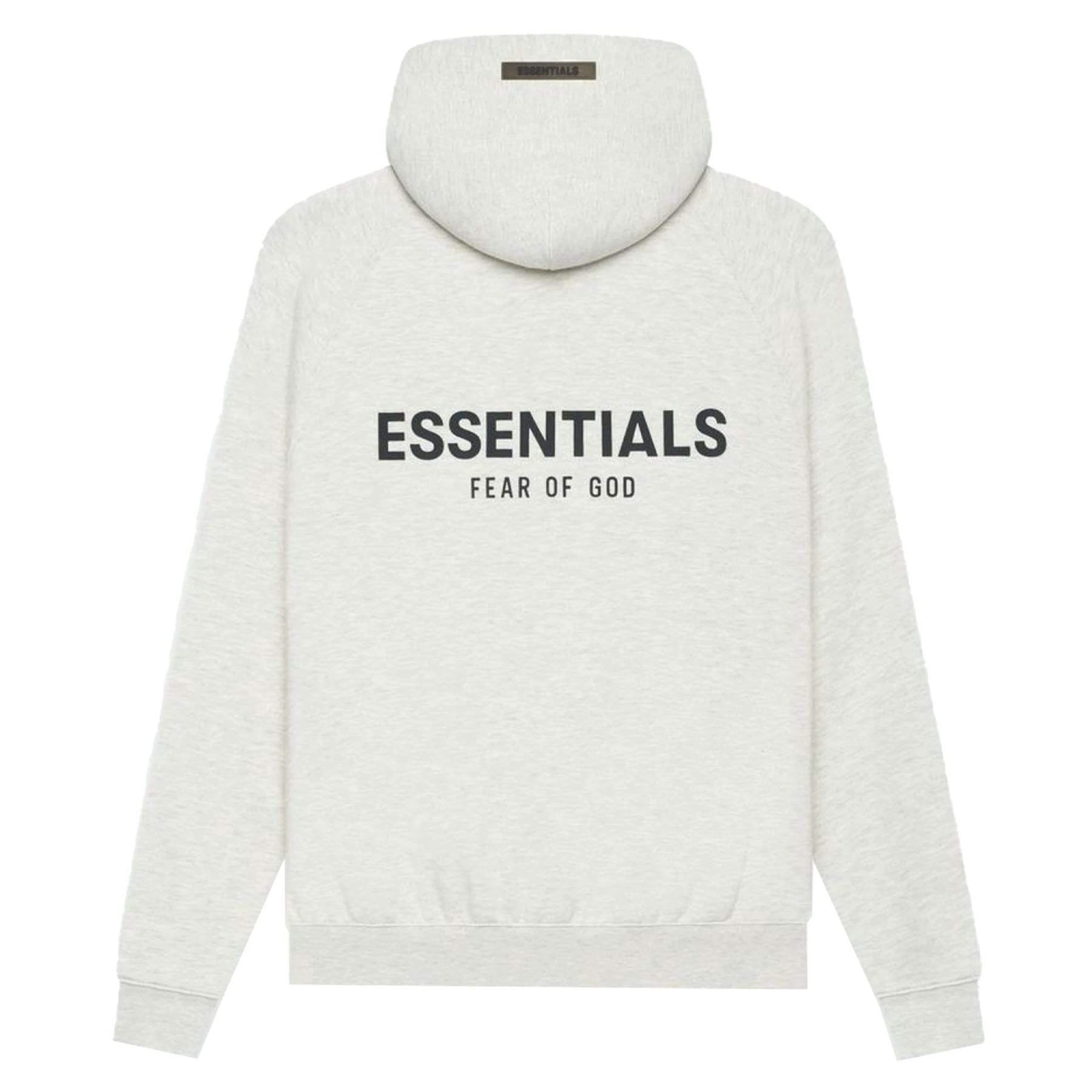 FEAR OF GOD ESSENTIALS LIGHT OATMEAL HEATHER HOODIE (SS21) L – RpshoppingHQ