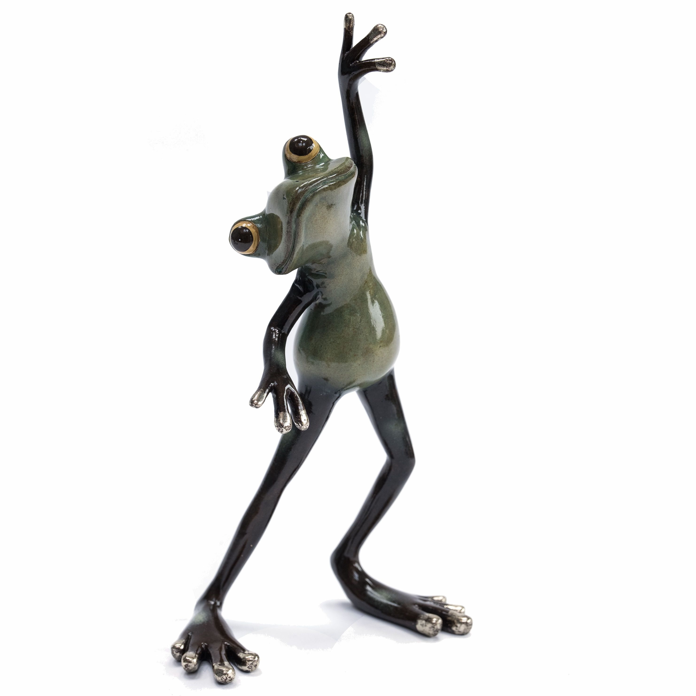 Sculpture Standing Mad Frog