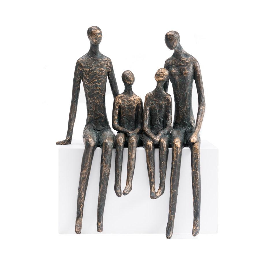 Sculpture Family of Four – 28cm x 20cm x 12cm