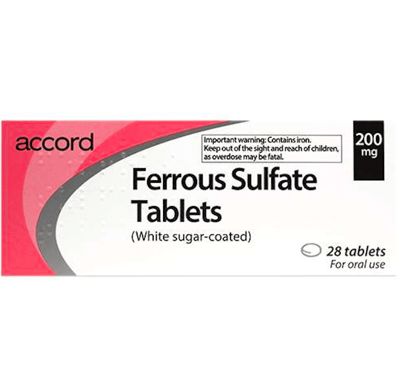 Ferrous Sulphate Tablets 200mg- 28 – Caplet Pharmacy