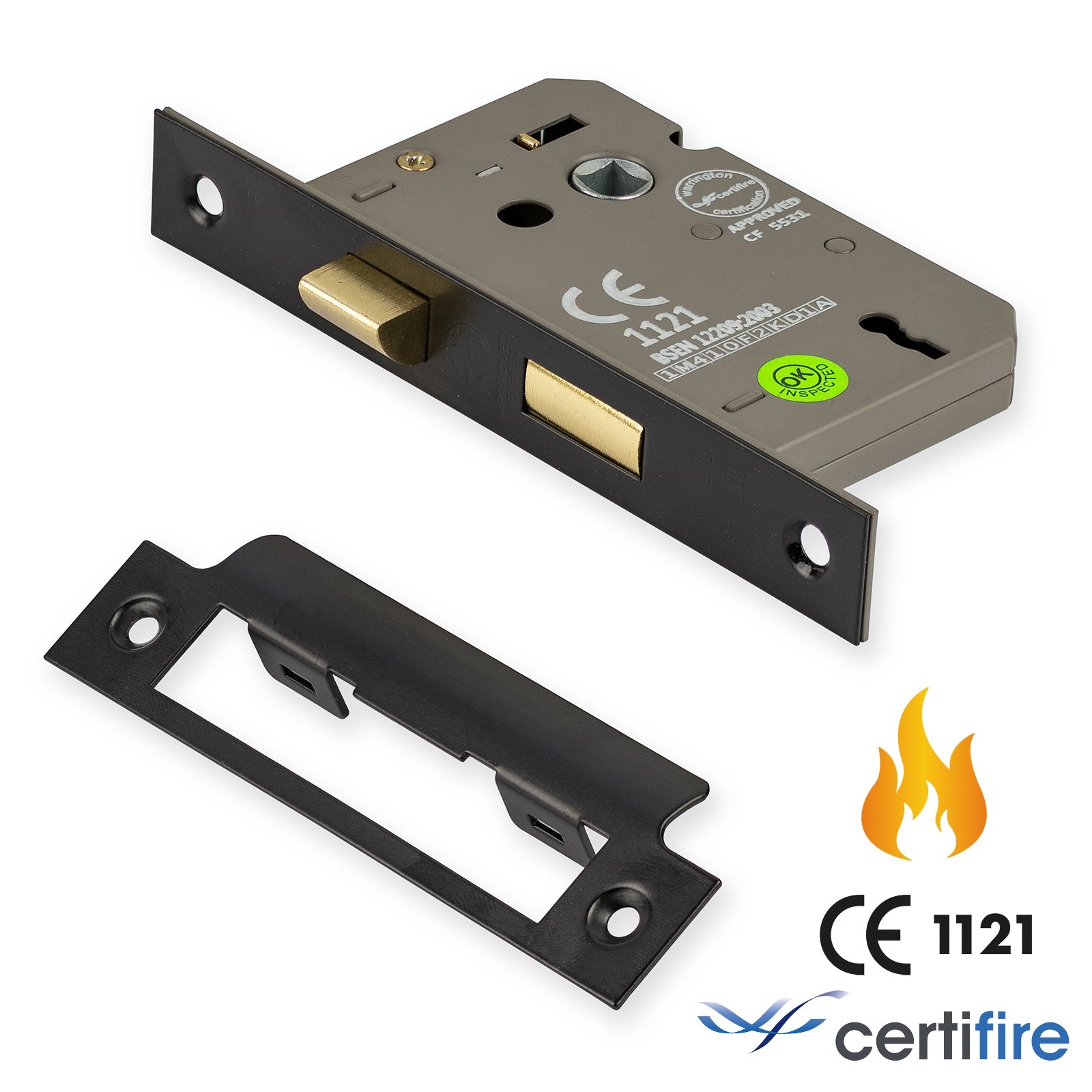 3 Lever Sash Lock Fire Rated