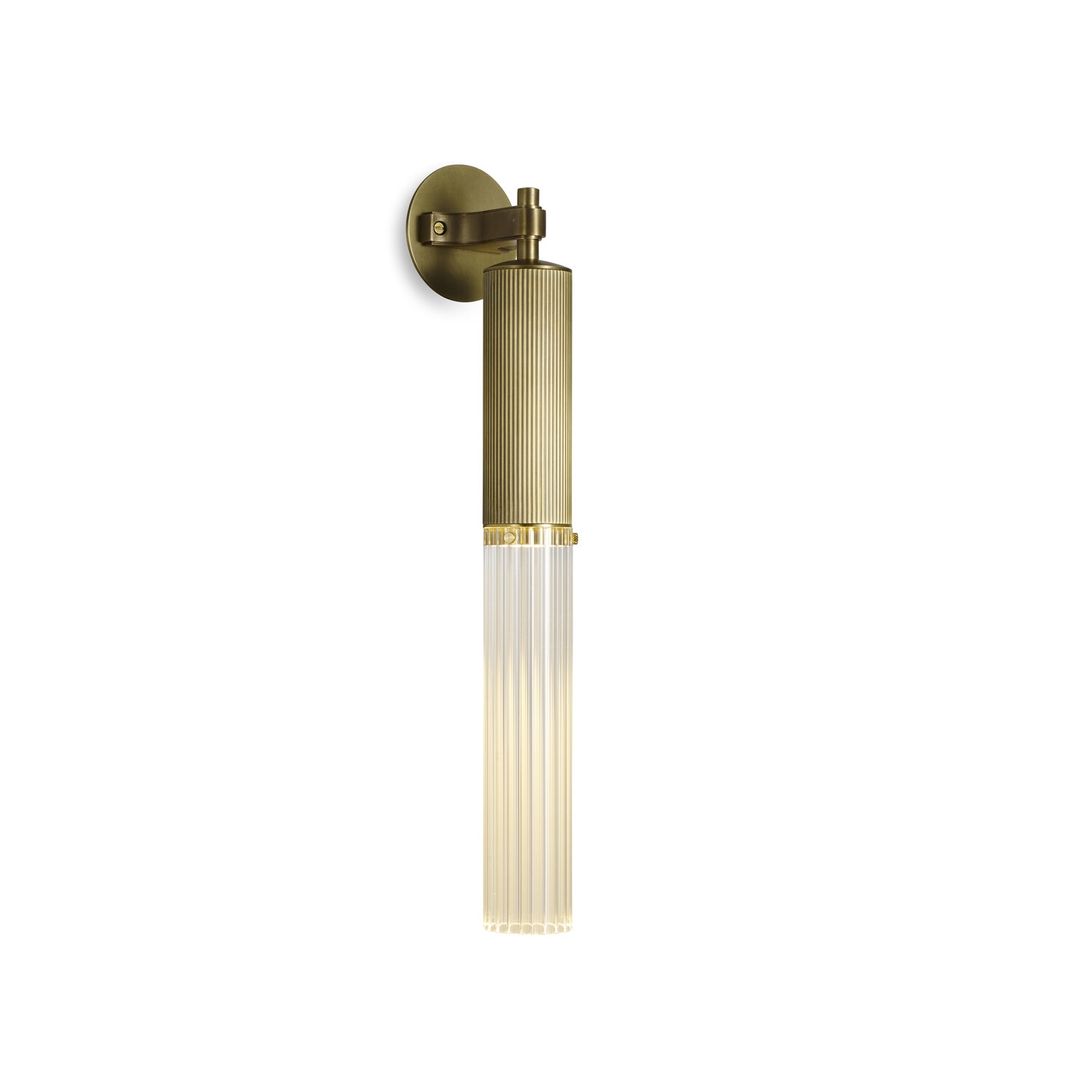 J Adams & Co – Flume Wall Light Fixture – LED – Brass Colour – Brass Material