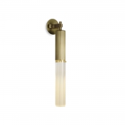 J Adams & Co – Flume Wall Light Fixture – LED – Brass Colour – Brass Material