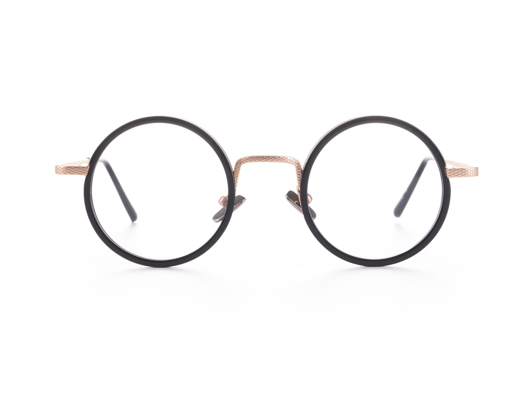 Certain – Gold/black – Metal Reading / Fashion Glasses Frames – Anti Scratch – BeFramed