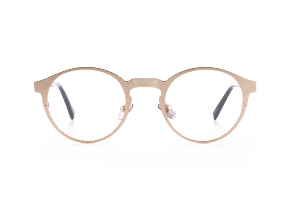 Elementary – Gold – Metal Reading / Fashion Glasses Frames – Anti Scratch – BeFramed