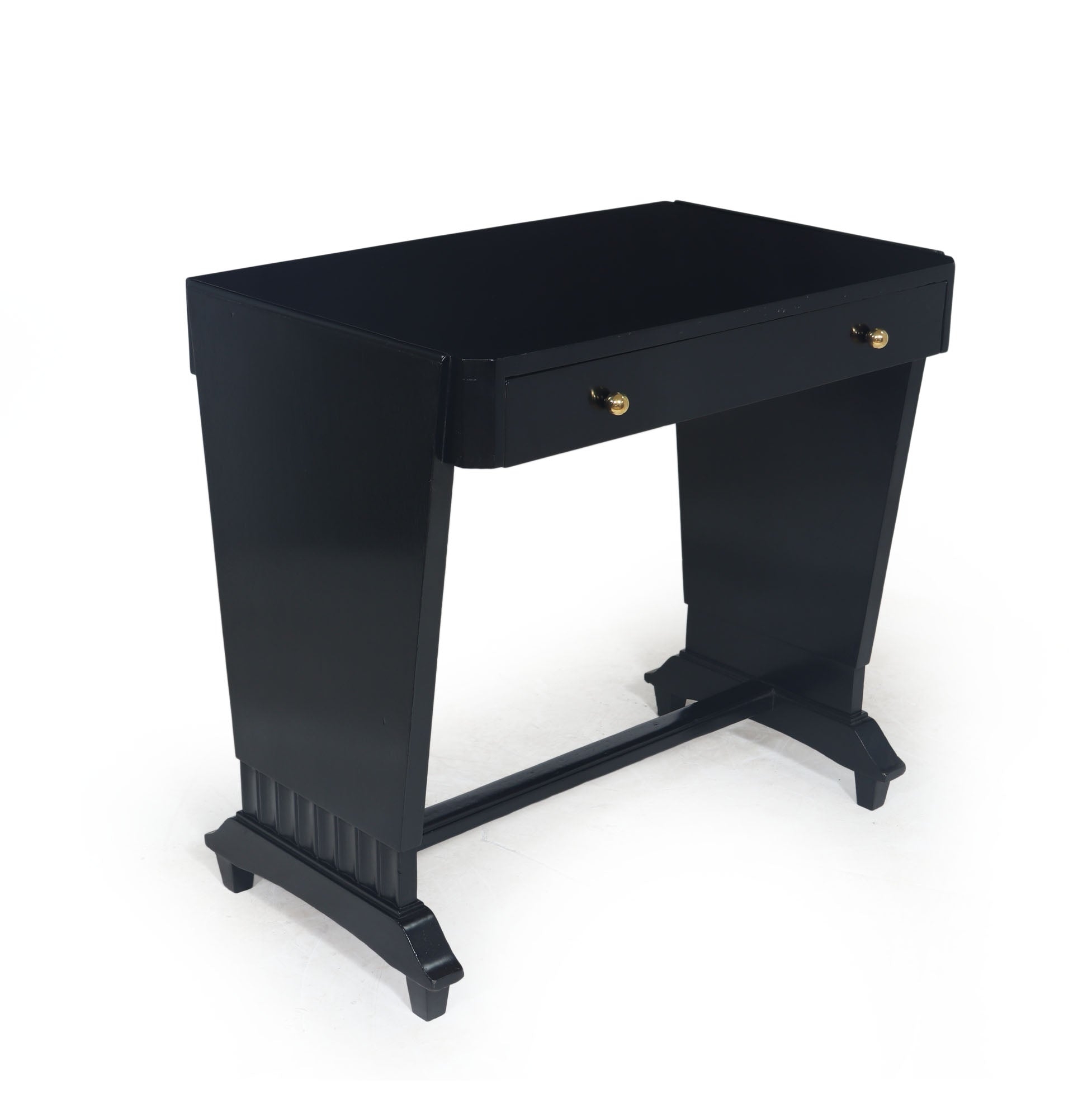 French Art Deco Ladies Black Desk – The Furniture Rooms