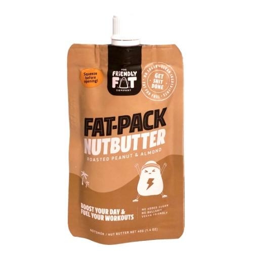 12 x FAT-PACK NUTBUTTER Peanut & Almond | The Friendly Fat Company | 480g