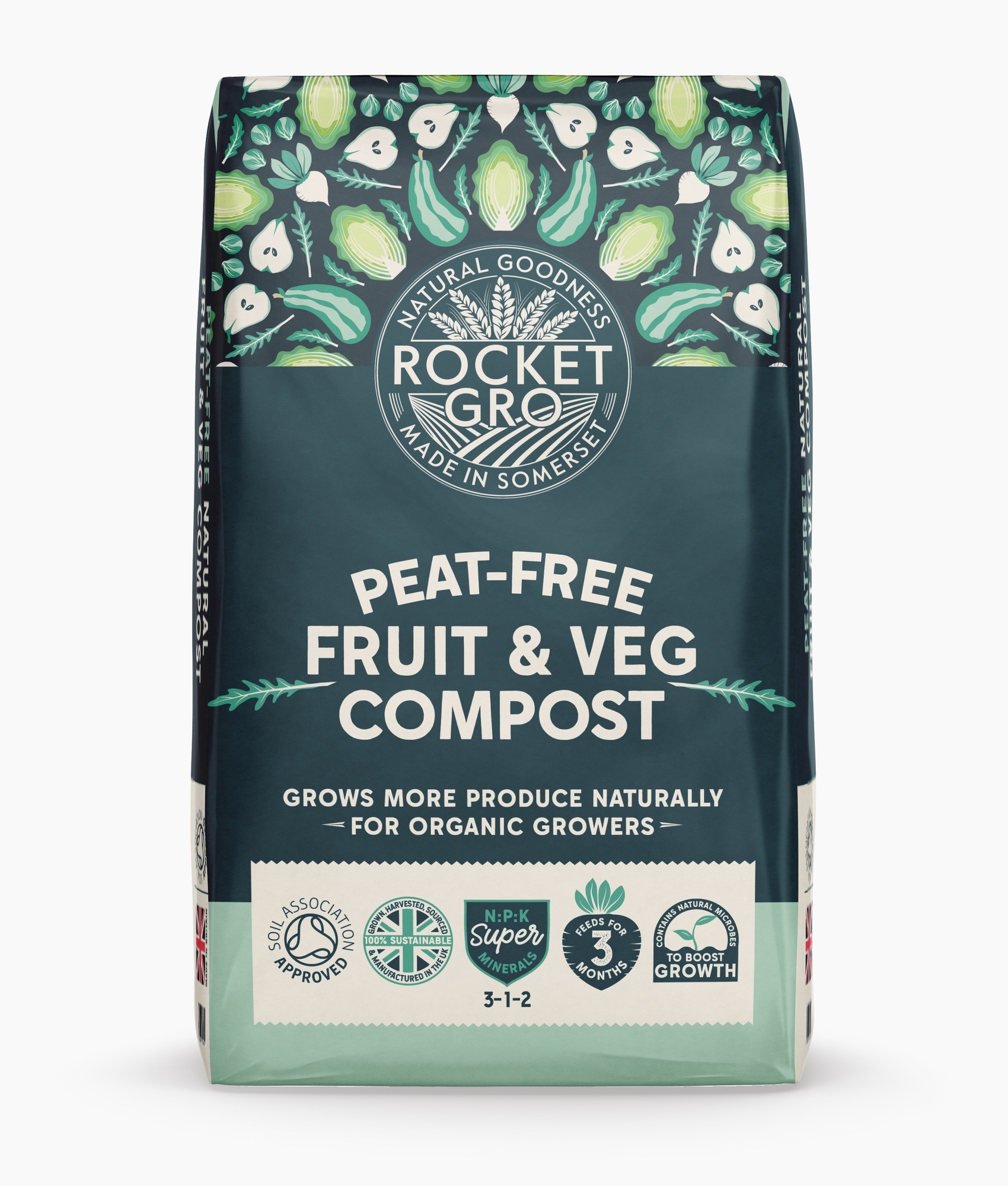 Peat-Free Fruit & Veg Compost 50L – RocketGro