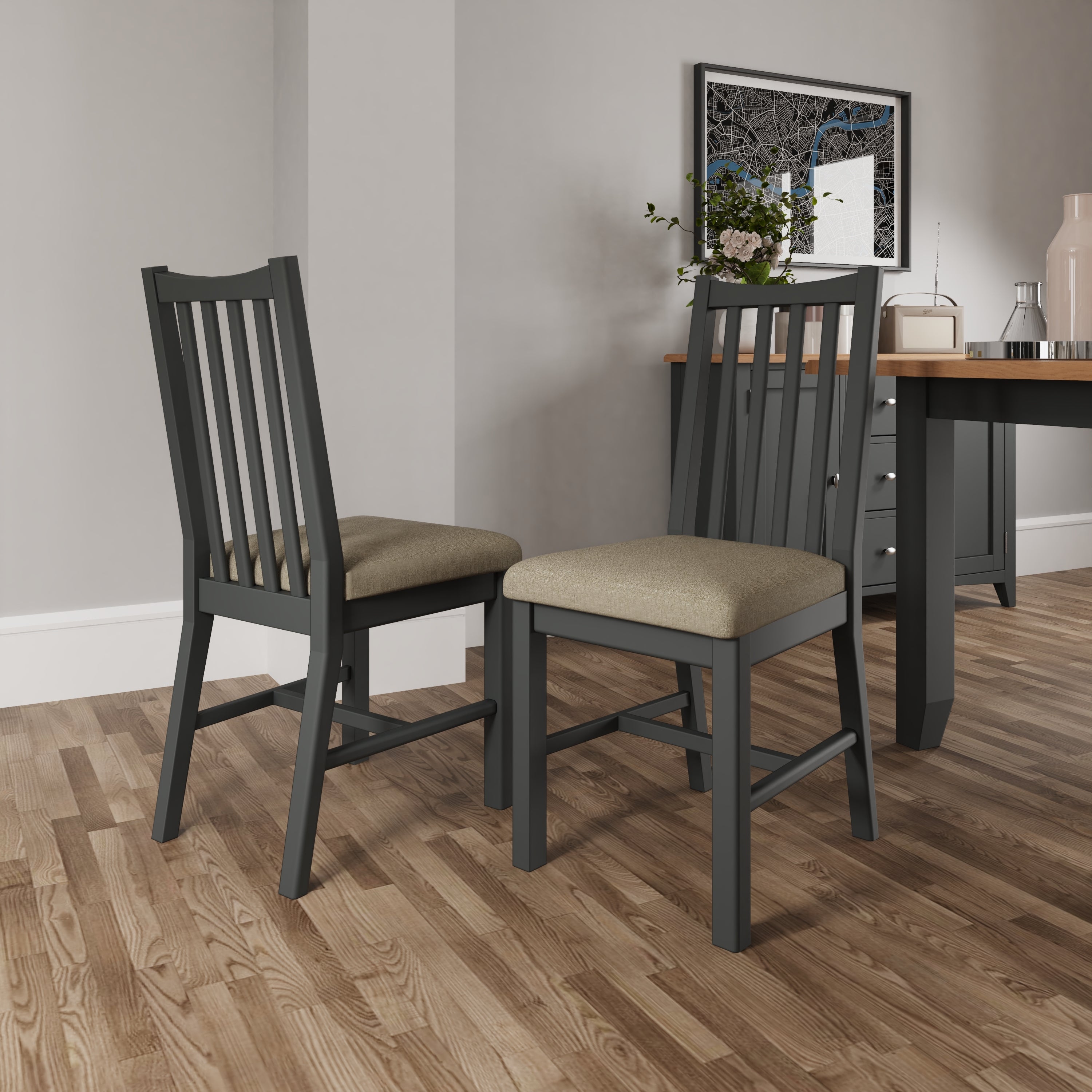GA Dining Grey – Chair (Pair) – Essentials
