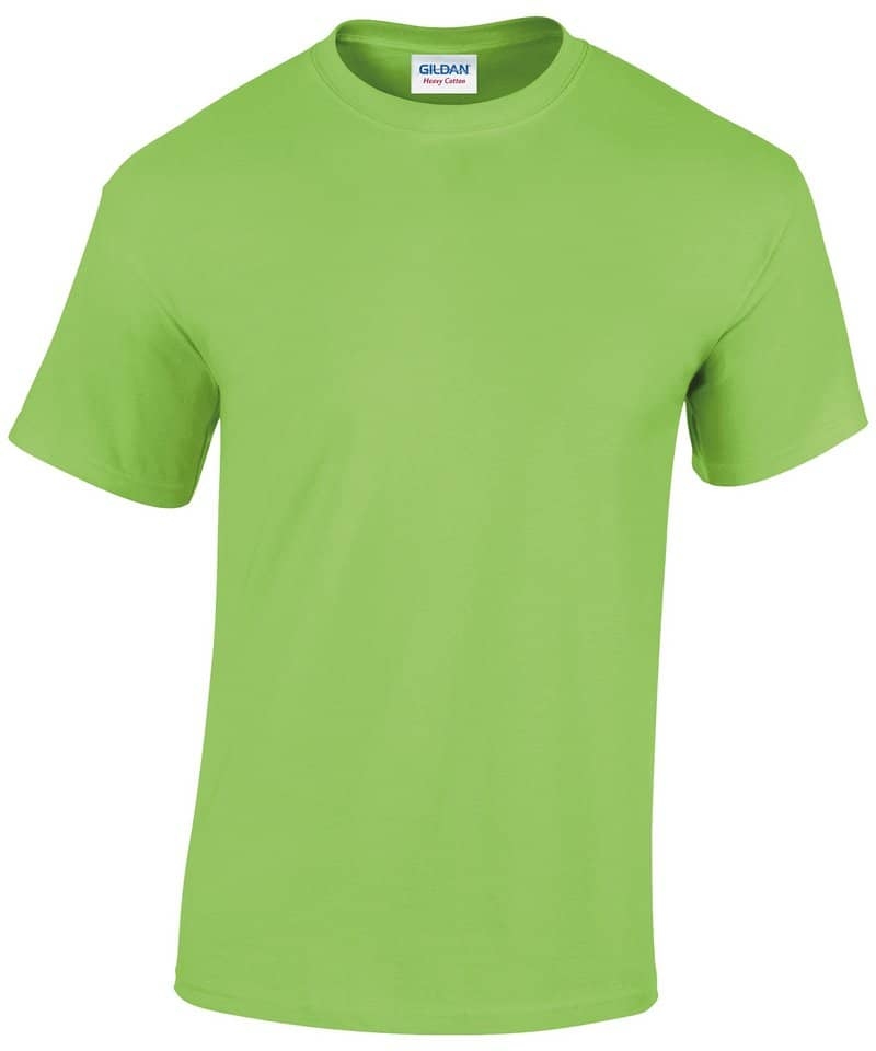 Gildan Heavy Cotton Adult T-Shirt – Lime – S – Uniforms Online