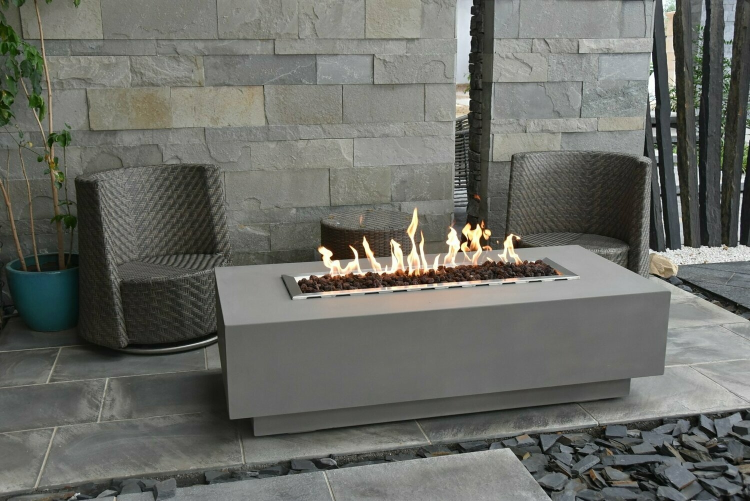Elementi Granville Fire Table – Mains Gas – Outdoor Fire Pit – Forno Boutique