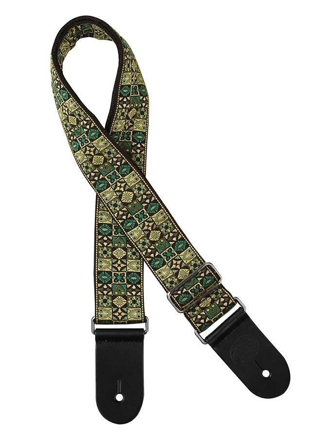 Gaucho Traditional Series guitar strap – Jacquard Weave – GST-186-GN