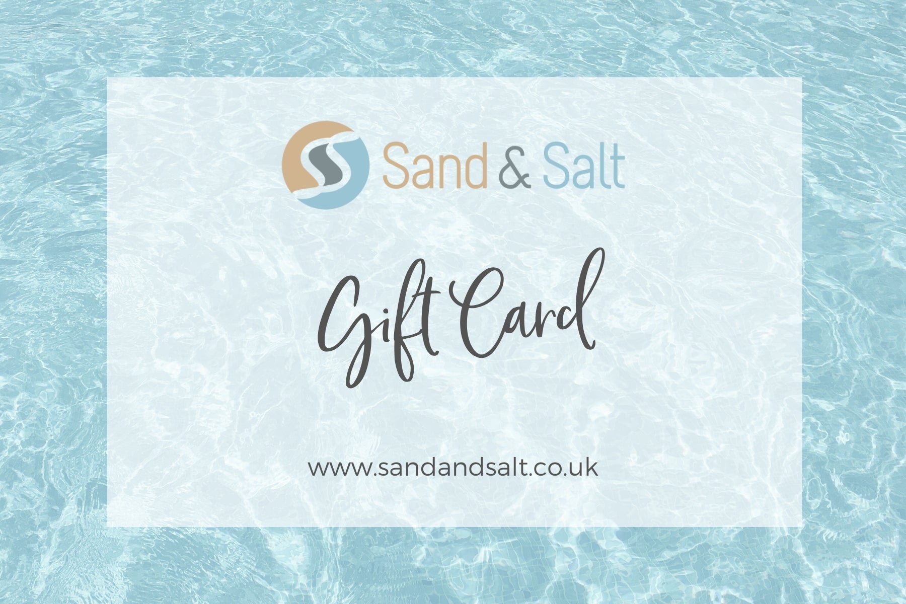 Sand and Salt e-Gift Card £100.00 – Sand & Salt