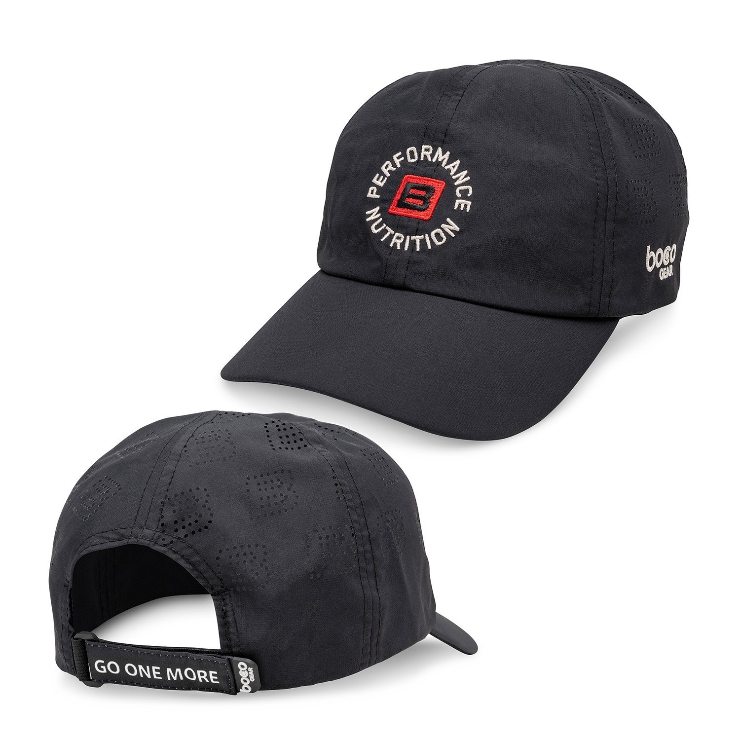Bare Performance Nutrition Go One More Endurance Hat (Black – One Size Fits All) – Clothing – A-list Nutrition
