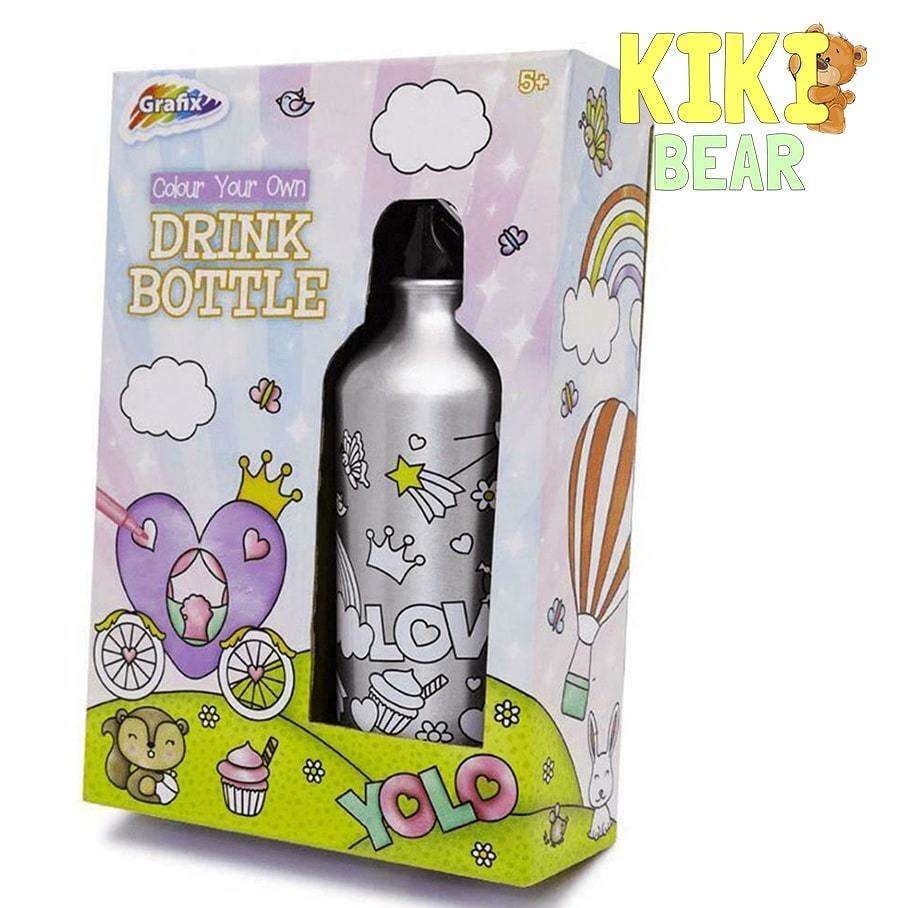 Grafix Colour Your Own Water Bottle – Kiki Bear