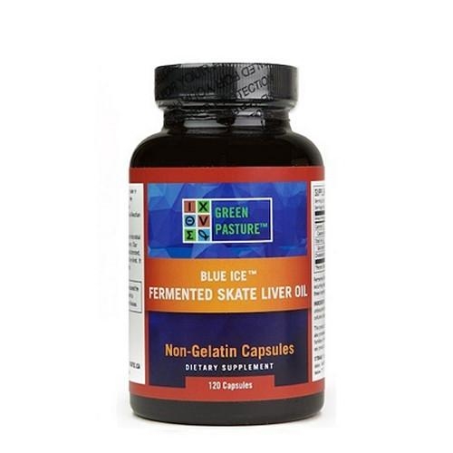 Blue Ice Fermented Skate Liver Oil | 120 Capsules | Green Pasture