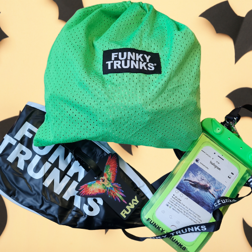Halloween Treat Bag! Green/Black/Orange – Aqua Swim Supplies