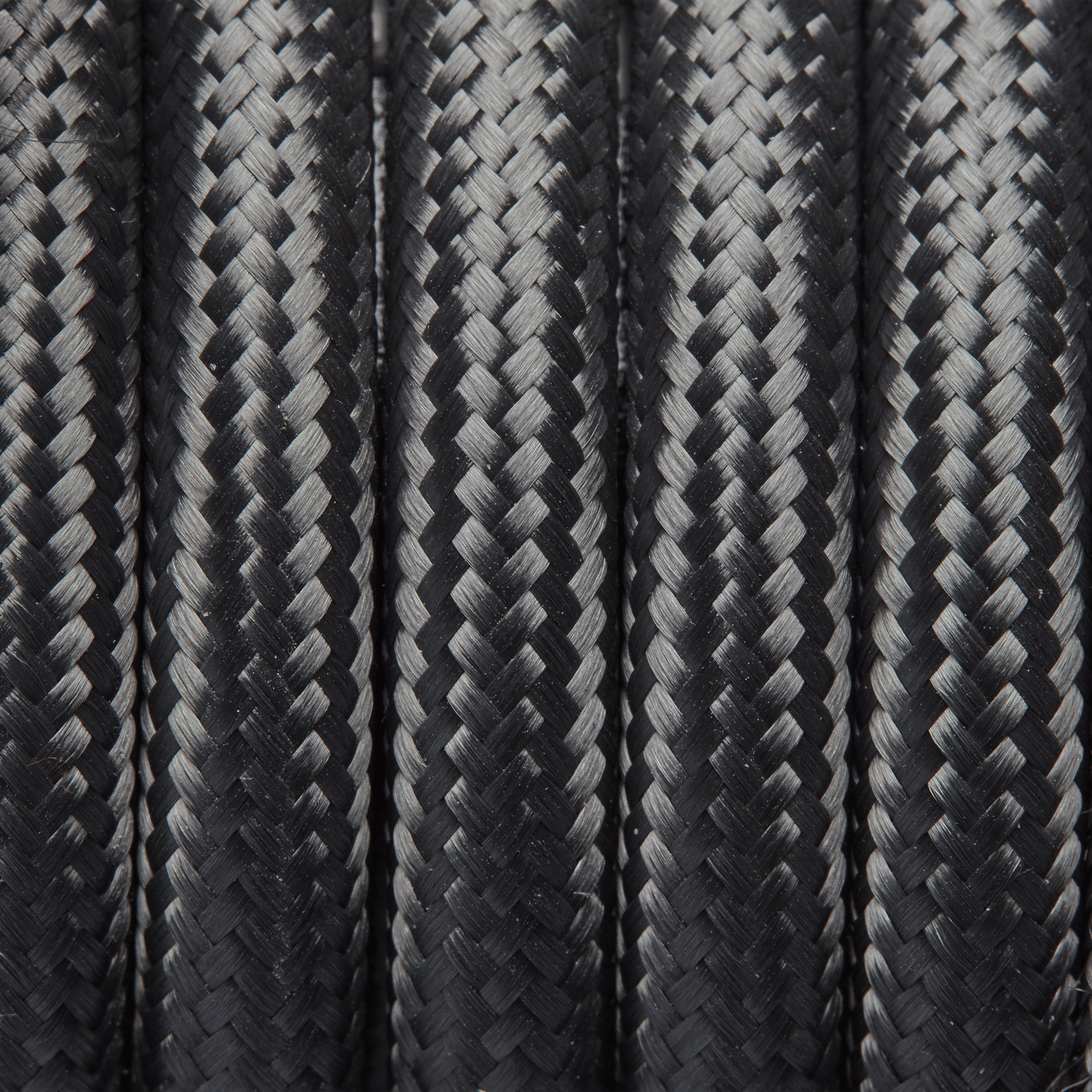 Industville – Round Fabric Flex – 3 Core Braided Cloth Cable Lighting Wire – Fabric Flex Cable – Grey Colour – Braided Woven Cloth Material – 100 CM