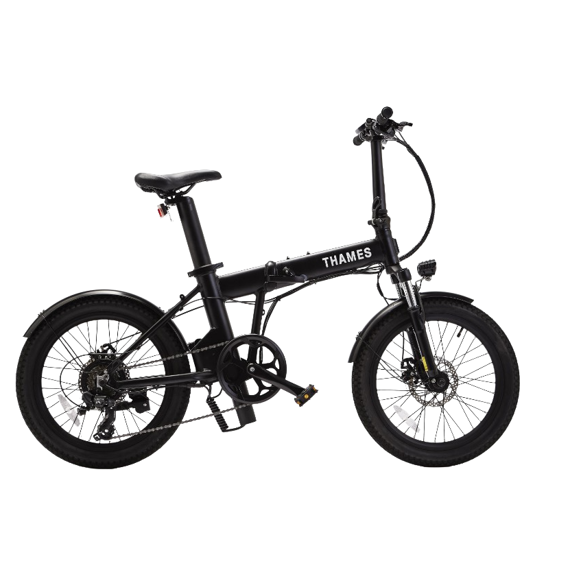 Thames City Electric Bicycle – Black – 7-Speed – 250W – 50 Mile Range – Thames Cycles