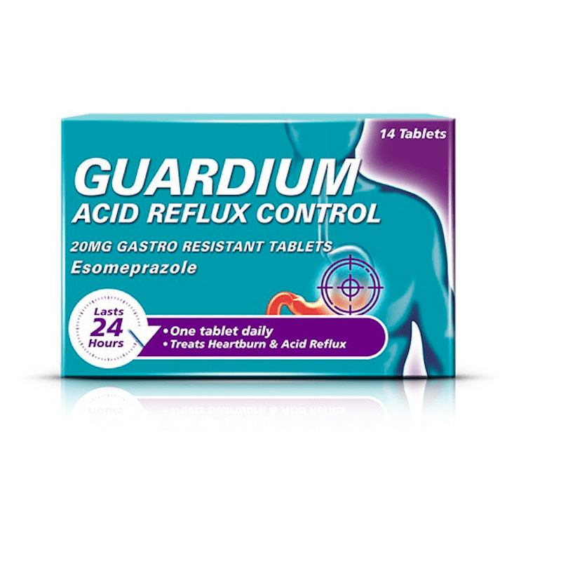 Guardium Esomeprazole Acid Reflux Control 14 Tablets – Caplet Pharmacy