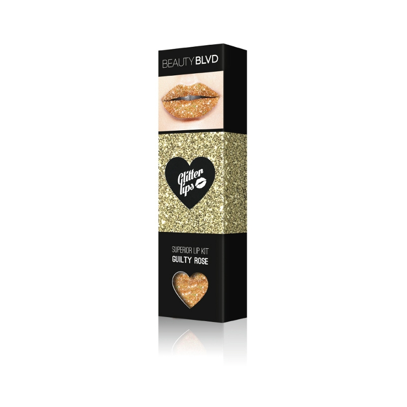 Beauty BLVD Glitter Lips Superior Lip Kit – Guilty Rose