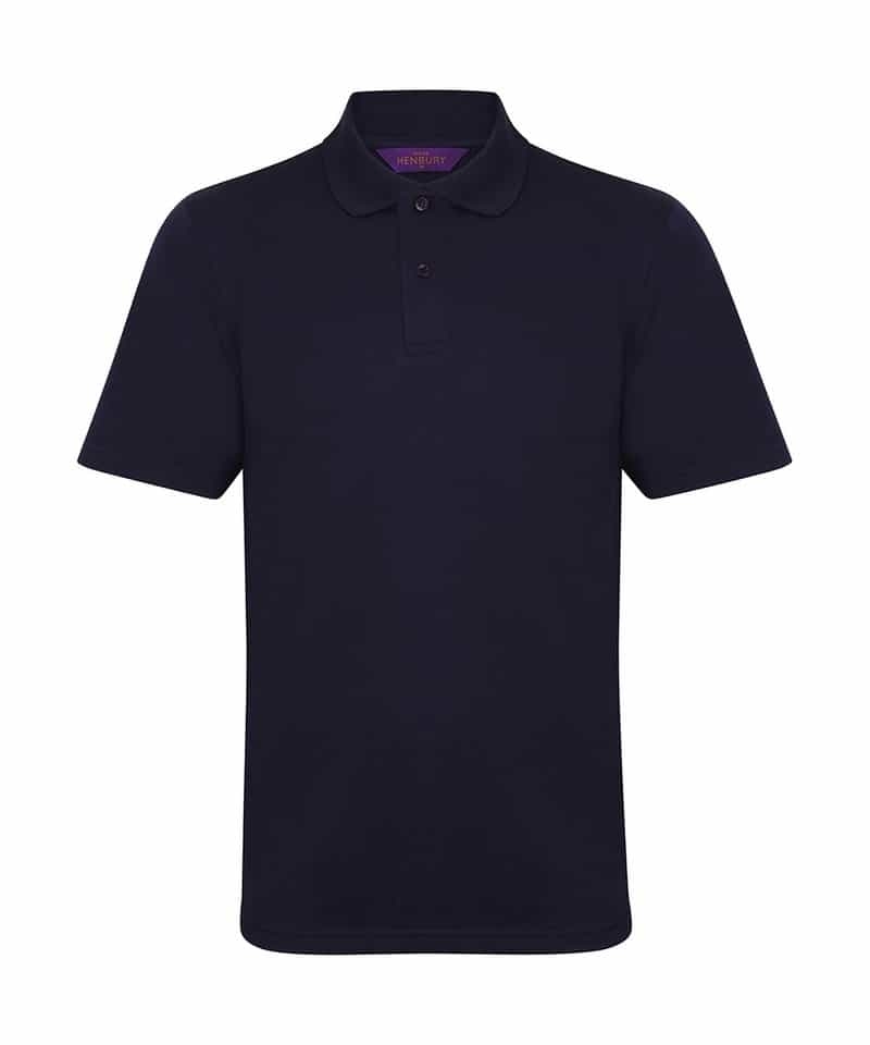 Henbury Men’s Coolplus Polo Shirt – Oxford Navy – S – Uniforms Online