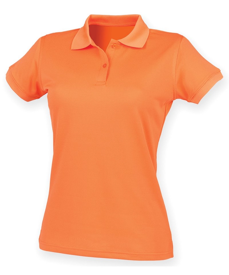 Henbury Women’s Coolplus Polo Shirt – Bright Orange – M – Uniforms Online