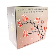 Oriental Spice & Cherry Blossom Triple Wick Candle – 450ml – Aromatic – Pure Soy Wax Candles – The English Soap Company