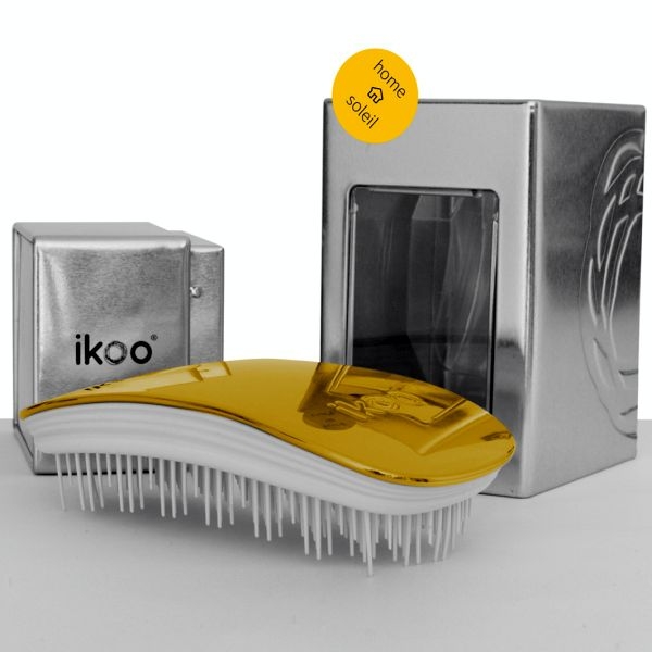 ikoo Home Detangling Brush – Metallic Soleil
