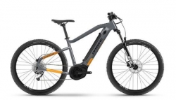 Haibike HardNine 4 Hardtail Electric Mountain Bike 2021 – Grey/Orange – 47 cm