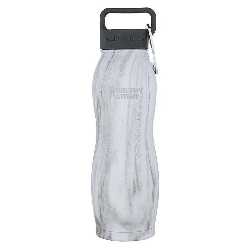 Healthy Human Curve Water Bottle – Stone White 21oz (620ml) – Aqua Swim Supplies
