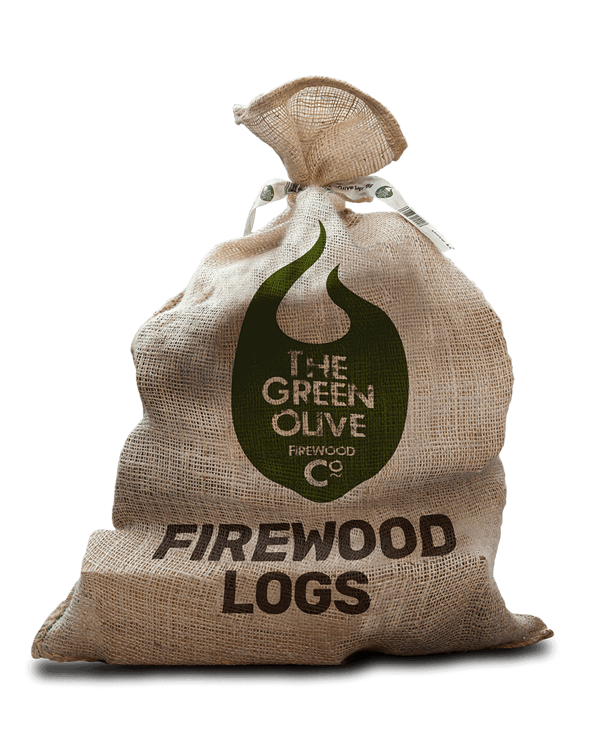 Olive Firewood Logs – 30L – Sustainable Firewoods – Green Olive Firewood