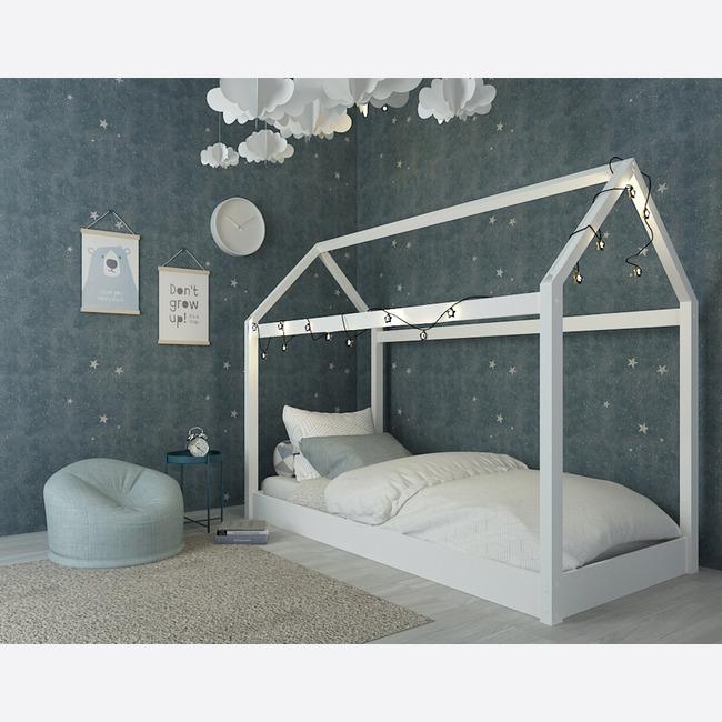 Children’s House Bed Frame in Black or White White – By CGC Interiors
