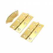 Pair Of 75mm Butt Hinges for Internal Doors – 75mm (3 Inch) Timber Door Hinge – Brass Butt Door Hinge – Golden Grace – My Door Handles