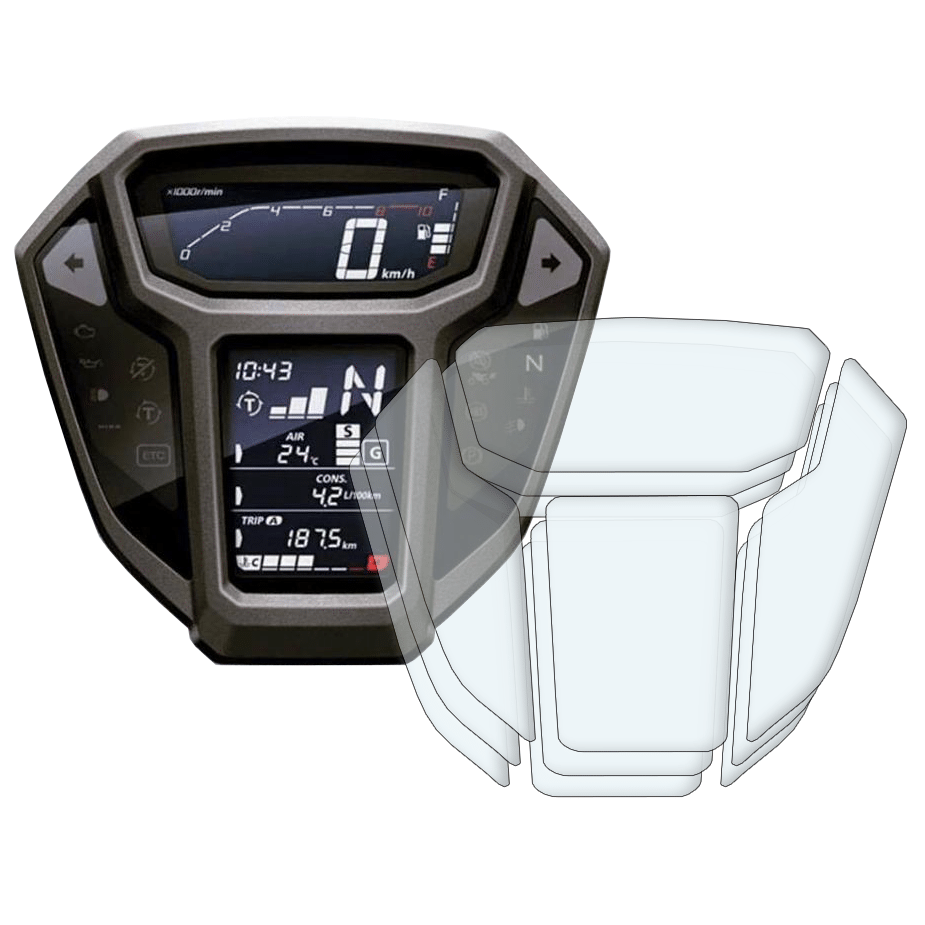 Honda CRF1000L Africa Twin 2015-2017 Dashboard Screen Protector 3 x Anti-Glare – Speedo Angels