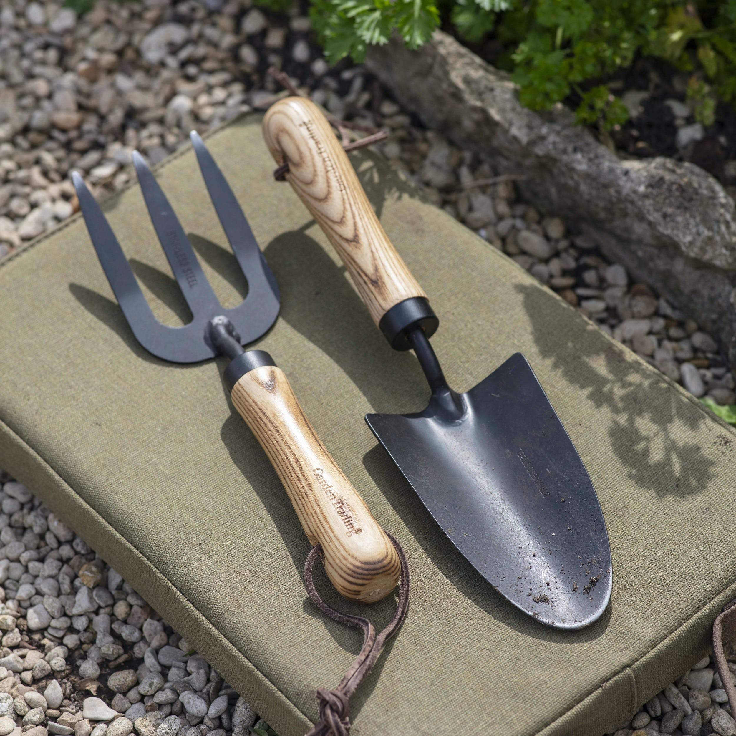 Wooden Fork and Trowel Set – Garden Trading